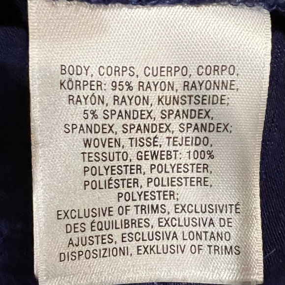 Anthropologie Meadow Rue Evella Navy Blue Sailboat Ruffle Tie Blouse S - Picture 9 of 10